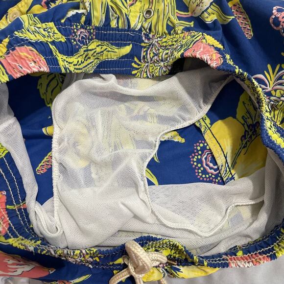 Polo Ralph Lauren large men’s floral hibiscus swim trunks shorts - Picture 7 of 10